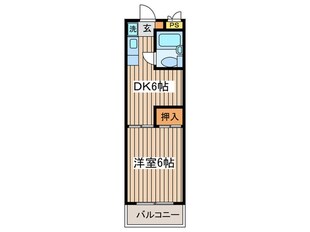 シェスタ東林間の物件間取画像